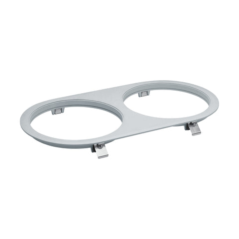 Ferronego Installation frame "111" round / 2-fach silver