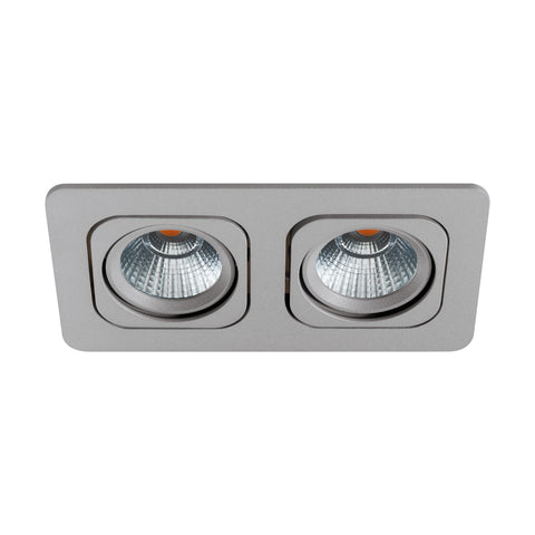 Vascello P2" swivelling 2 x 7W 3000K silver IP20