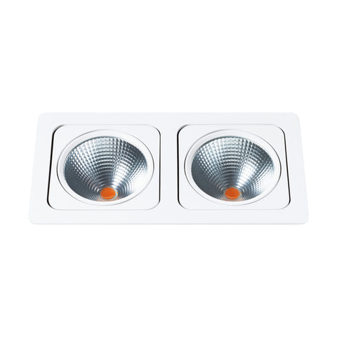 Vascello G2" swivelling 2 x 19W 2700K white IP20