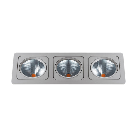 Vascello G3" swivelling 3 x 19W 4000K silver IP20