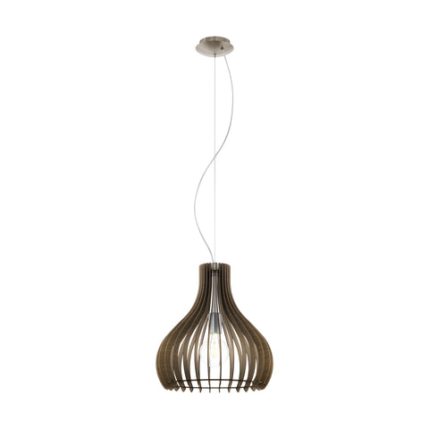 Pendant luminaire "Tindori" Ø380 60W dark brown IP20
