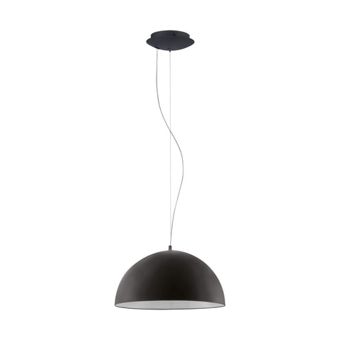 Pendant luminaire "Gaetano" 60W black IP20
