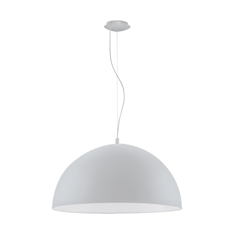 Pendant luminaire "Gaetano" 60W silver IP20