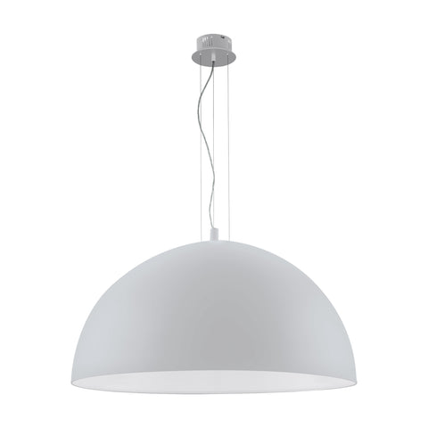 Pendant luminaire "Gaetano" 3 x 60W silver IP20