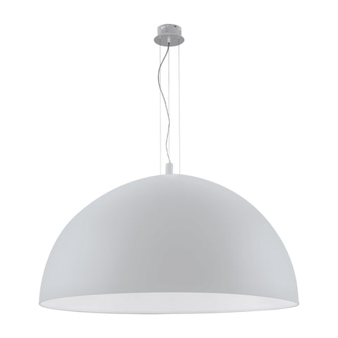 Pendant luminaire "Gaetano" 3 x 60W silver IP20