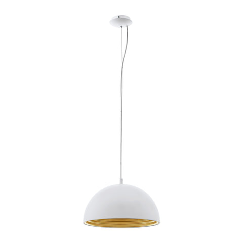 Panderas Pendant luminaire Ø400 60W white/gold IP20