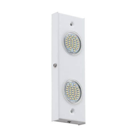 Wall luminaire Pasteri Pro 2 x 2,5W white glossy IP20