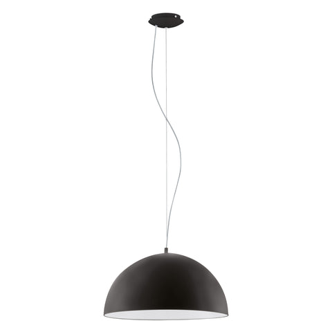 Pendant luminaire "Gaetano" 60W black IP20