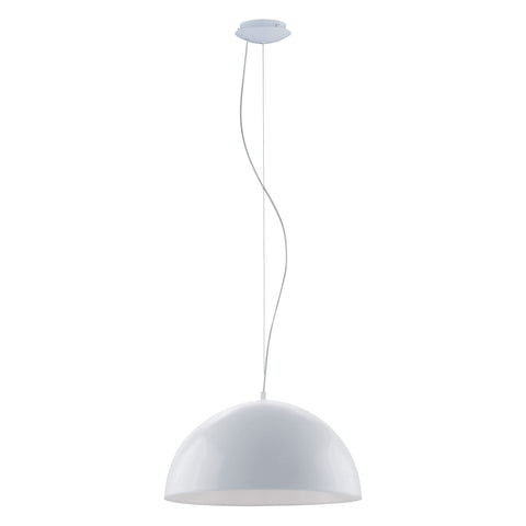Pendant luminaire "Gaetano" 60W silver IP20