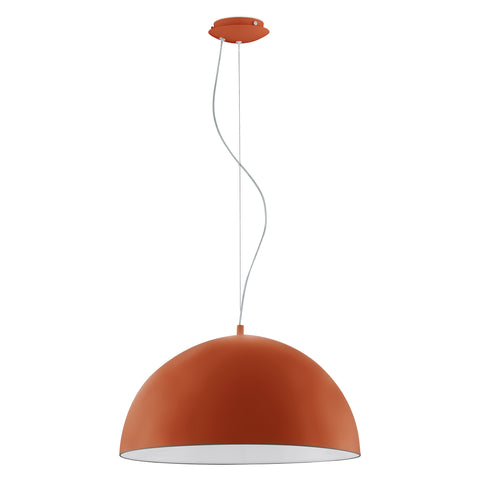 Pendant luminaire "Gaetano" 60W orange IP20