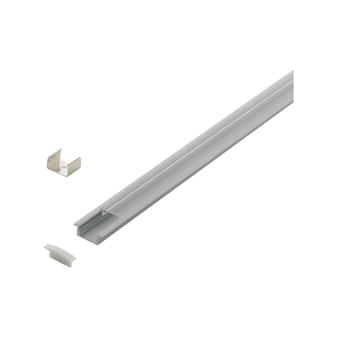 LED-Stripe Profile recessed with Clear cover