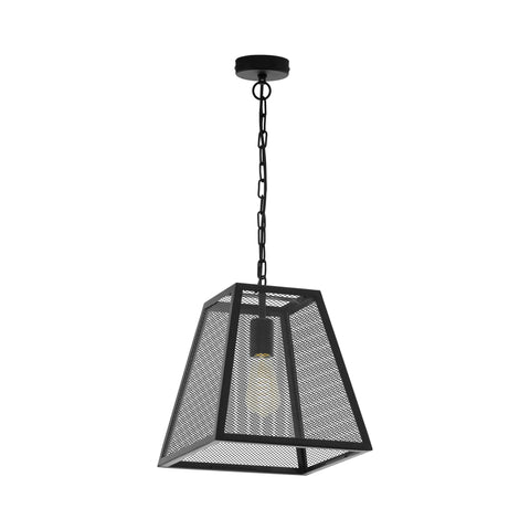 Pendant luminaire "Calanna" 60W black IP20