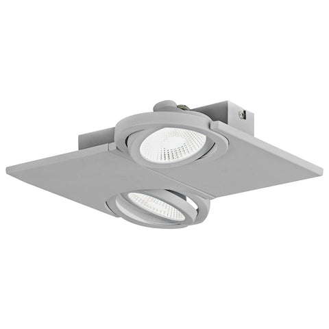 Brea Pro 2flg. 2x 9W 3000K silver IP20
