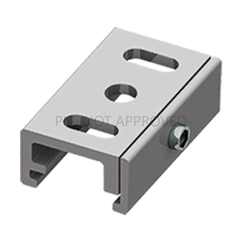 TRACK ON MOUNTING CLIP 3-PHASE TRACK DALI argintiu