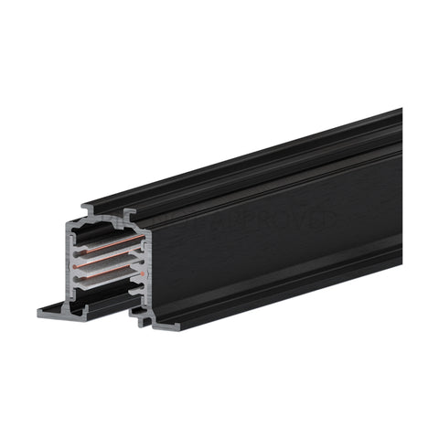 TRACK ON 3 PHASE ELECTRIC TRACK RECESSED DALI negru