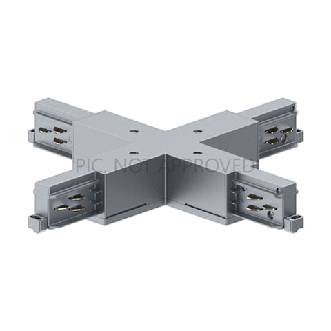 TRACK ON 3 PHASE X-CONNECTOR DALI negru
