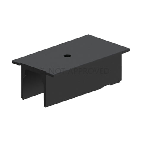TRACK ON RECESSED COVER 3-PHASE POWER FEED DALI negru