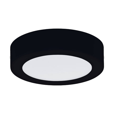 Plafoniera LED Ø170 neagra 'FUEVA PRO'