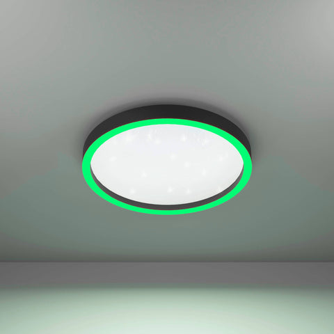 CALPINO WL 17,8W 2150lm RGB + TW Ø420 negru