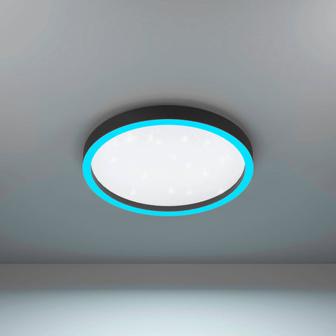CALPINO WL 17,8W 2150lm RGB + TW Ø420 negru