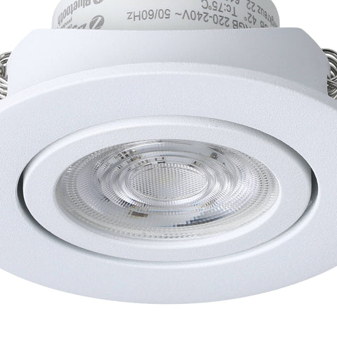 SALICETO-Z DL 5W 400lm RGB+TW, Ø88, alb