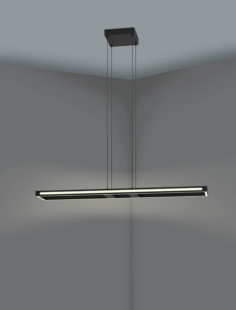 SALVILANAS-Z PL 33W 4300lm tuneable white , negru/alb