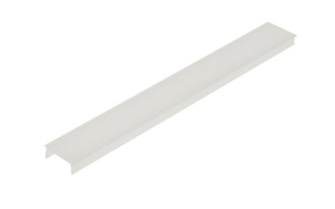 Capac profil aluminiu LB plat / opal 50% transmisie