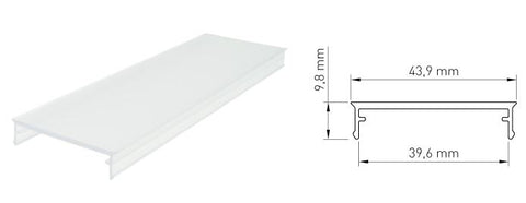 PMMA capac  MF plat / Transparent 2m