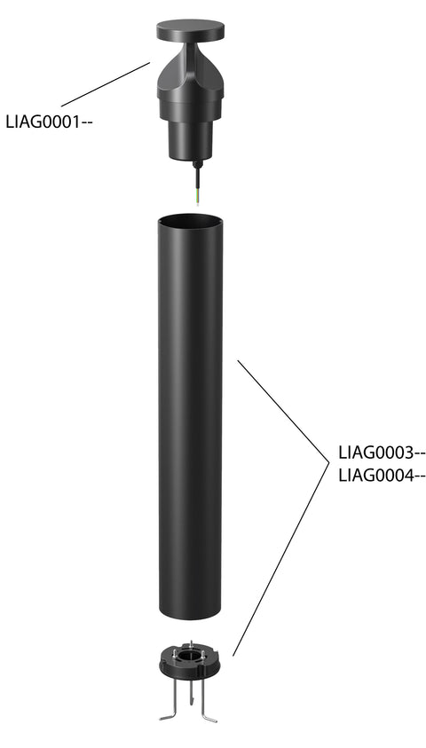 POLIS PRO 180 max. 15W 2,7K/3K CCT 230V IP65 negru