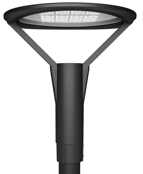 Stâlp de lumină LOTUS AREA 40W 3K/4K Ra80 IP66, Ø60mm, negru