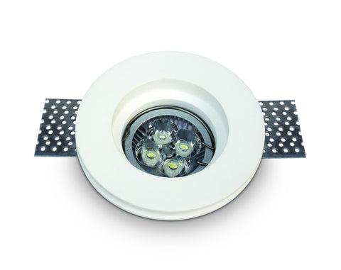 Gypsum Round GT1, MR16 GU10, 50W, IP20, alb