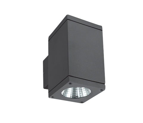 Mario-WL-Q2 LED 2x6W 3000K 2x440lm, IP54,antracit