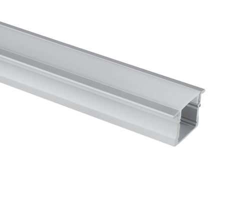 aluminiu recesed profile 7904R/AL+PC opal diffuser,2 meters