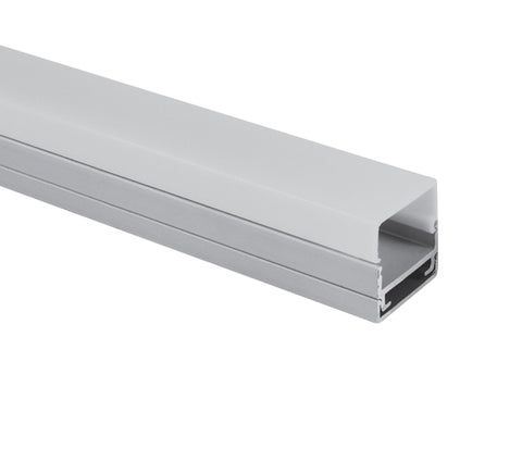 aluminiu profile 7906/AL+PMMA opal square diffuser,2 meters