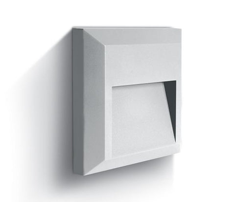 Lena Q Dark Light 1W, 50lm, 3000K, 230V, IP65, alb