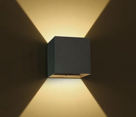 Dako II Up/Down LED 2x3W, 3000K, IP54 , 400lm,antracit