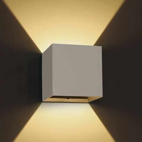 Dako II Up/Down LED 2x3W, 3000K, IP54 , 400lm, alb