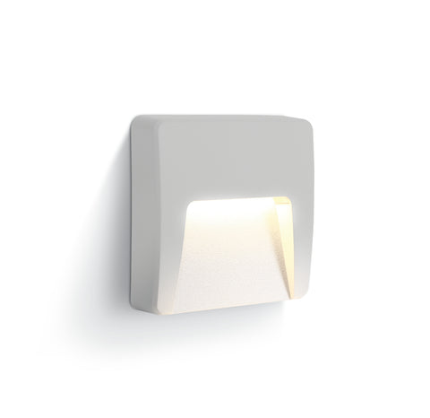 Adamo-SQ LED 3W 100lm 3000K 230V IP65 alb