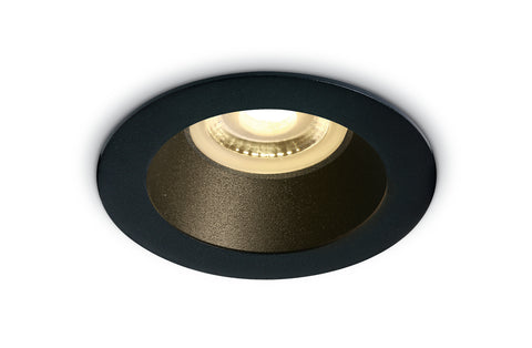 Ula 10W MR16 GU10 IP20 negru cu negru reflector