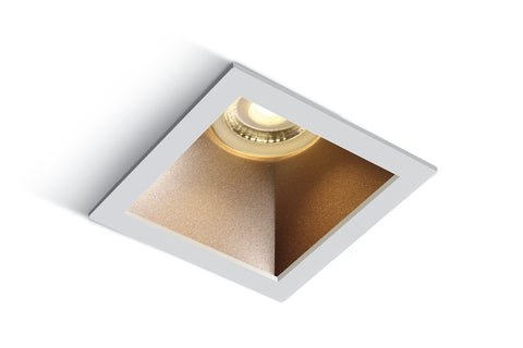 Ula 10W MR16 GU10 IP20 alb cu alama reflector