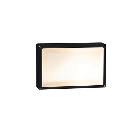 Laza Wall luminaire eckig 2x20W, E27, 100-240V, IP54, negru