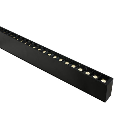 Linear BU LED 40/20W  3000K 34°/120° 220-240V IP20 negru