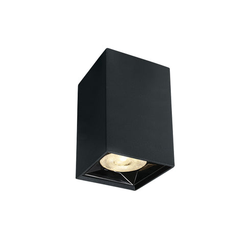 Kiko Square F LED 6W 480lm 3000K 38° 220-240V IP20 negru