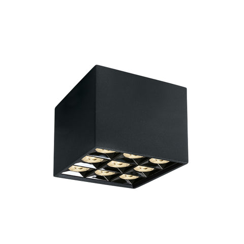 Kiko Square F LED 30W 2400lm 3000K 38° 220-240V IP20 negru