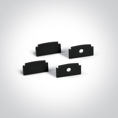 LED trimless profil aluminiu + PC diffuser negru 2m