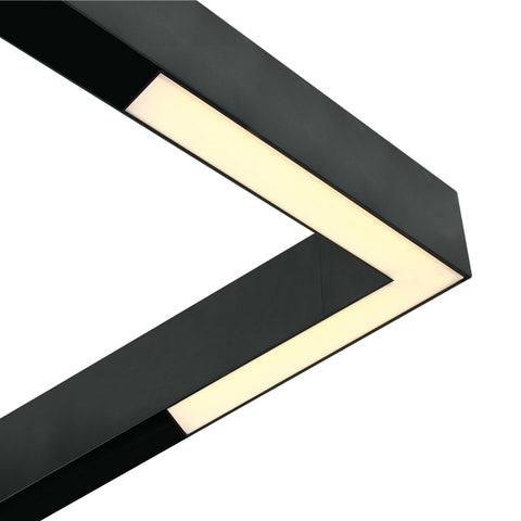Dio Corner LED 25W 2000lm 930 IP20 48VDC 120° negru
