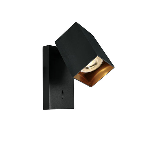 Acrux Aplica de perete 10W GU10 100-240V IP20 negru