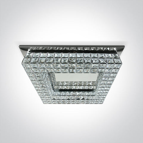 Kristal SQ LED 24W 1300lm 830 IP20 220-240V crom