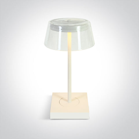 Flam LED 2,5W 100lm 2700K USB reglabil IP65 alb