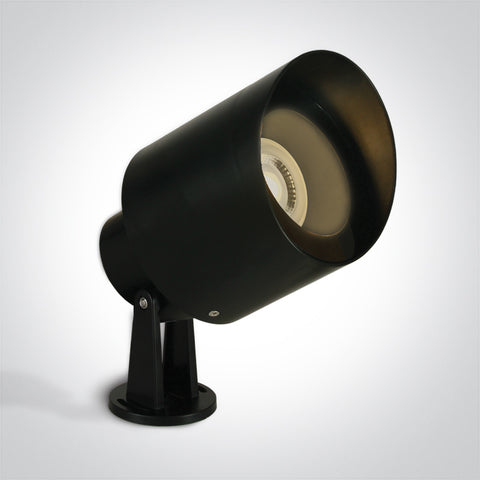 Pilos 10W GU10 MR16 IK06 IP65 100-240V negru cu cablu de 2m